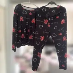 ハート柄ルームウェア XLサイズ