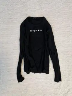 agnès b. ブラック長袖Tシャツ