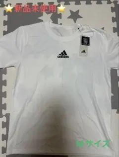 【新品未使用】adidas アディダス Tシャツ ワイドシルエット Mサイズ 白