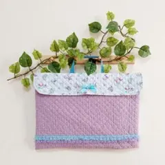 防災頭巾カバー背もたれタイプ　ハンドメイド　ゆめかわユニコーン　水色　女の子