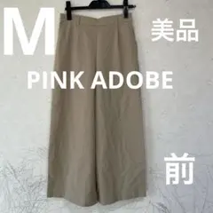ベージュ ワイドパンツ M