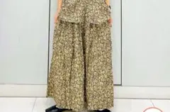 新品　未使用　ichi 花柄フレアスカートのサムネイル