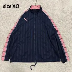 PUMA トラックジャケット ネイビー ピンク XOサイズのサムネイル