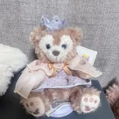 上海迪士尼 生日 達菲熊肩上玩偶