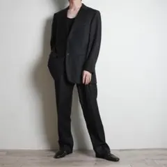 BURBERRY LONDON セットアップスーツ 黒 ストライプ/IZ347のサムネイル