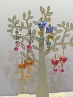 リボン　ピアス　1点のお値段です