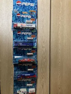 マジョレット菓子付きミニカーPEPSIペプシ10個セット/ 吊下用の台紙