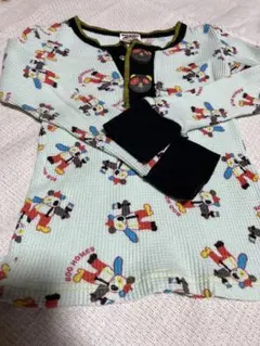 BOO HOMES パンダ柄 長袖カットソー 水色 120cm