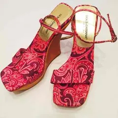 DOLCE&GABBANA ドルガバ 未使用 ウェッジソールサンダルのサムネイル