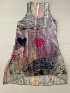 古着　ワンピース　チュニック　プリント　レディース　shury itimi