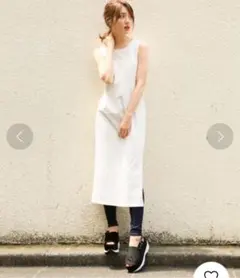 ヘザーバックリボンAラインノースリーブワンピGUNIQLOGAPtitivateのサムネイル