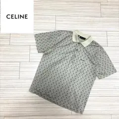 【美品】CELINE HOMME セリーヌホーム　半袖ポロシャツ　総柄のサムネイル