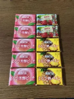 MINTIA まるで芳醇ピーチ 熟パイン あまおう苺 10個セットのサムネイル