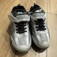 moonstar☆スーパースター スニーカー SS シルバー 19cm 3E幅広
