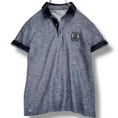 ブラックレーベルクレストブリッジ メランジ ポロシャツ コットン100 M