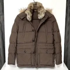 ★ ダウンジャケット★〔EDIFICE〕 ボアつき ブラウン Mサイズ