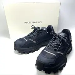 EMPORIO ARMANI デニムアッパースニーカー ネイビー 42のサムネイル