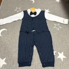 【新品タグ付】スーツ風ロンパース　80サイズ