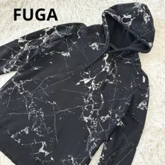 極美品 FAGASSENT スプラッター シルバー ペイント 麻 パーカー 2