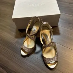 り*様 値下げJIMMY CHOO グリッターサンダル 38