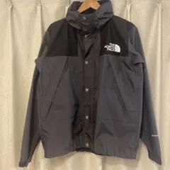 美品ノースフェイス　マウンテンレインテックス ナイロンジャケットグレー