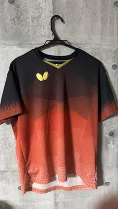 Butterfly 卓球ウェア セットアップ オレンジ/黒 Oサイズ