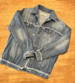 MPS. フリンジ付きデニムジャケット 140