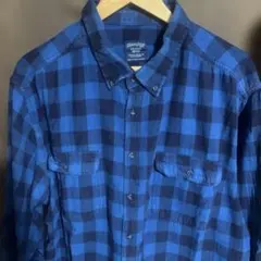 古着ブロックチックネルシャツビッグサイズ表記2XL