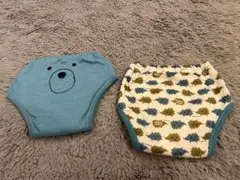 クマとハリネズミ柄トイトレパンツ 80サイズ