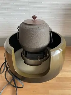 茶道具 風炉師 秋元宗幹造 唐銅風炉 野々田電熱器 釜 底瓦付 Yahoo!オークション -「茶釜 風炉 電熱器」の落札相場・落札価格