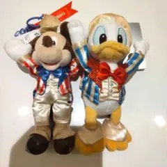 ディズニーストア　心斎橋パルコ限定　ぬいぐるみキーホルダー　ミッキー　ドナルド