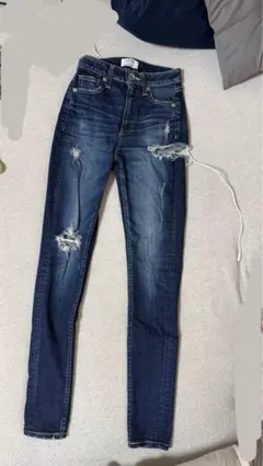GIDA スキニーデニム ダメージ加工 S