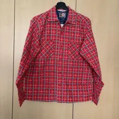 EDWIN レッドチェック柄ネルシャツ Mサイズ