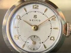 ヴィンテージ SEIKO Sマーク スモセコ 機械式手巻き OH済 希少 手巻 