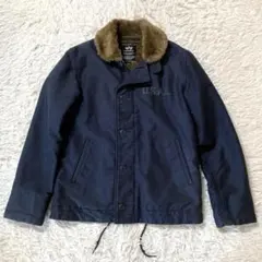 【良品】アルファインダストリーズ N-1 デッキジャケット ネイビーのサムネイル