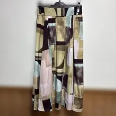 UNTITLED フレアスカート 幾何学模様のサムネイル