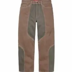 Supreme 2 Tone Paneled Baggy Jean 茶34