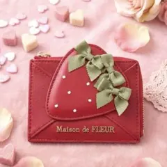 激レア Maison de FLEUR チェリー柄 三つ折り 財布 ウォレット - メルカリ