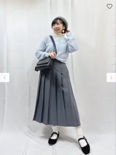 プリーツスカート ポケット