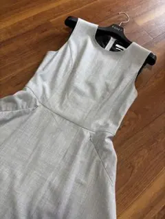 極美品✨ FOXEY タキシードフレア ワンピース ソフィーグレー リボン