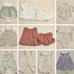 ベビー服70〜80　10点まとめ売り　ロンパース