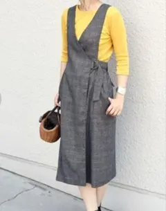 Khaju:グレンチェックラップワンピース