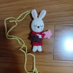 KP　ネックレス　うさぎ　編み物