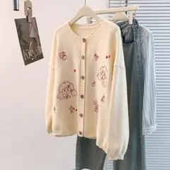 可愛い カジュアル セーター アウターI おしゃれ ニットカーディガン 長袖