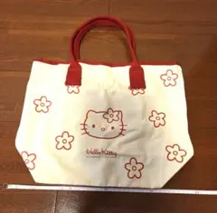 ハローキティ 花柄 トートバッグ