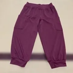 美品DAMISSヨガサルエルパンツ ボルドー色サイズM