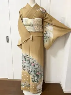 友禅 作家物 正絹訪問着 フルセット4点 落款あり 入学式 結婚式 お 