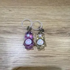 ケアベア　クリアマスコットチャーム　めじるしアクセサリー　新品　ガチャ