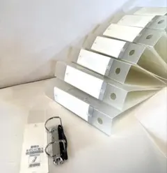 【美品】LIHIT LAB. 2穴D型リングファイル8冊セット収容枚数約450枚