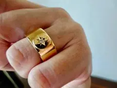 仁尾彫金『全金ドルマーク平打リング』ハンドメイド590 - メルカリ